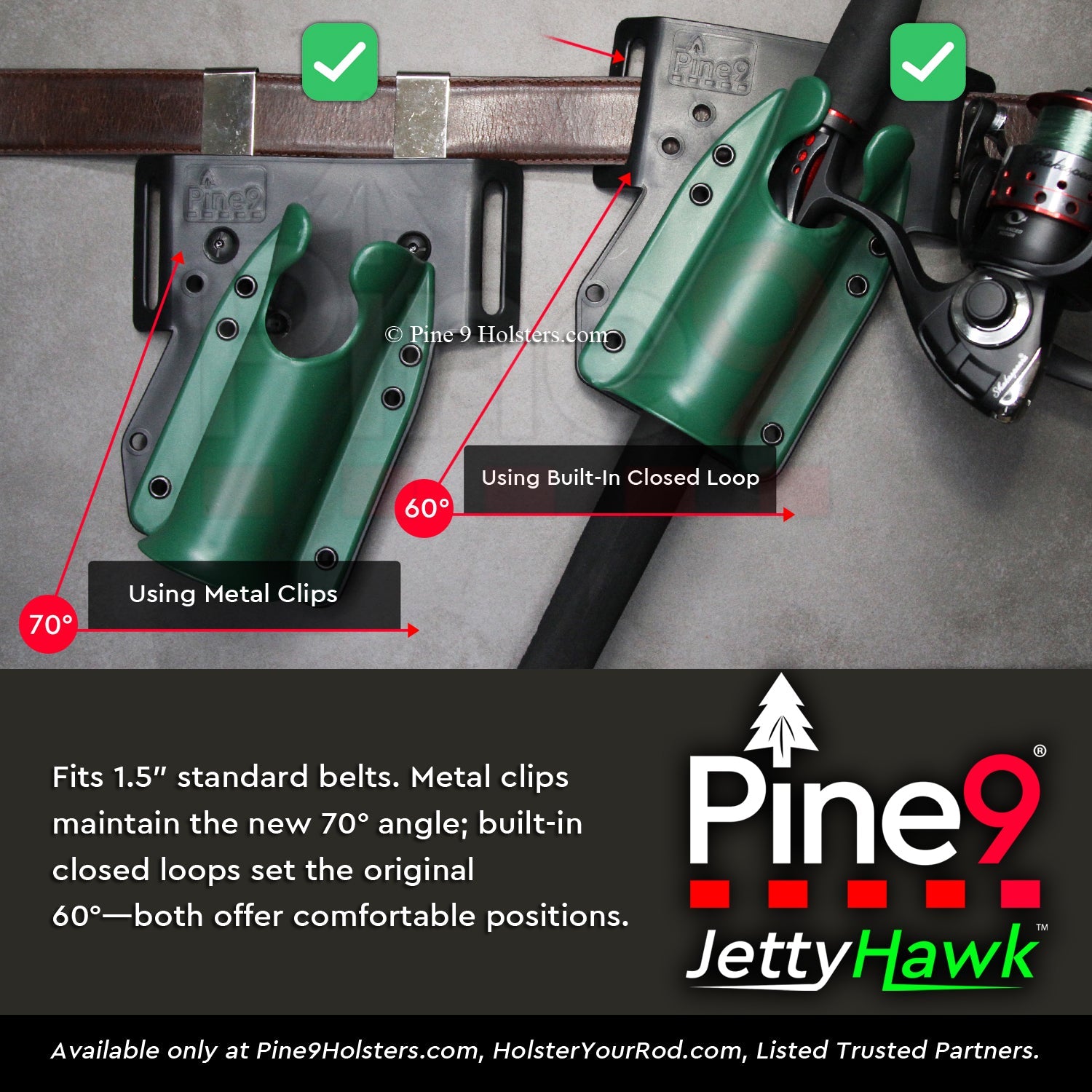 JettyHawk™ Fishing Rod Holster