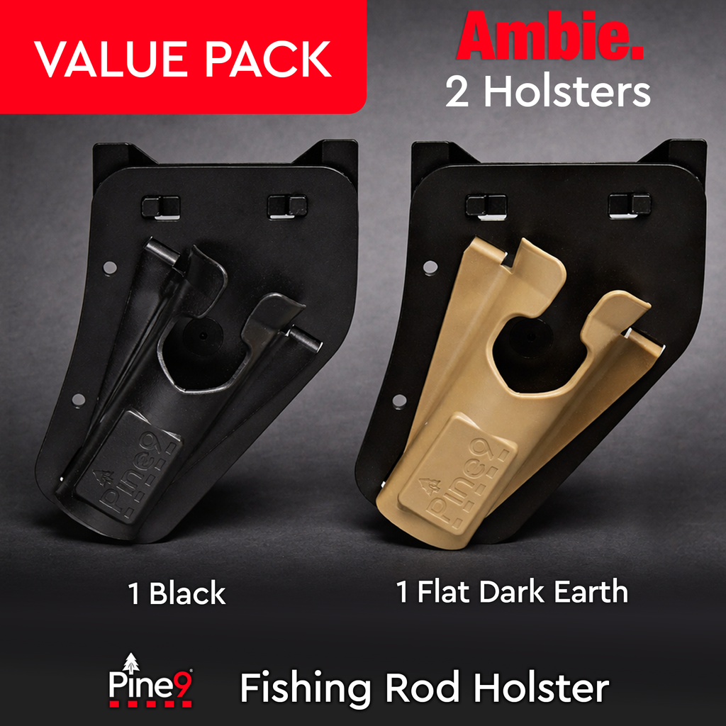 Ambie 2 Pack Savings - Black-FDE - Fishing Rod Holster