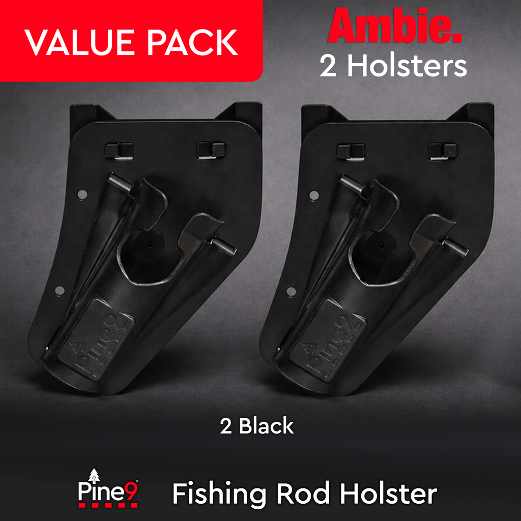 Ambie 2 Pack Savings - Black - Fishing Rod Holster