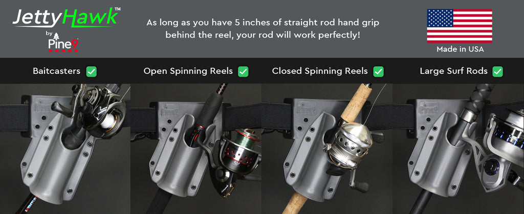 JettyHawk™ Fishing Rod Holster