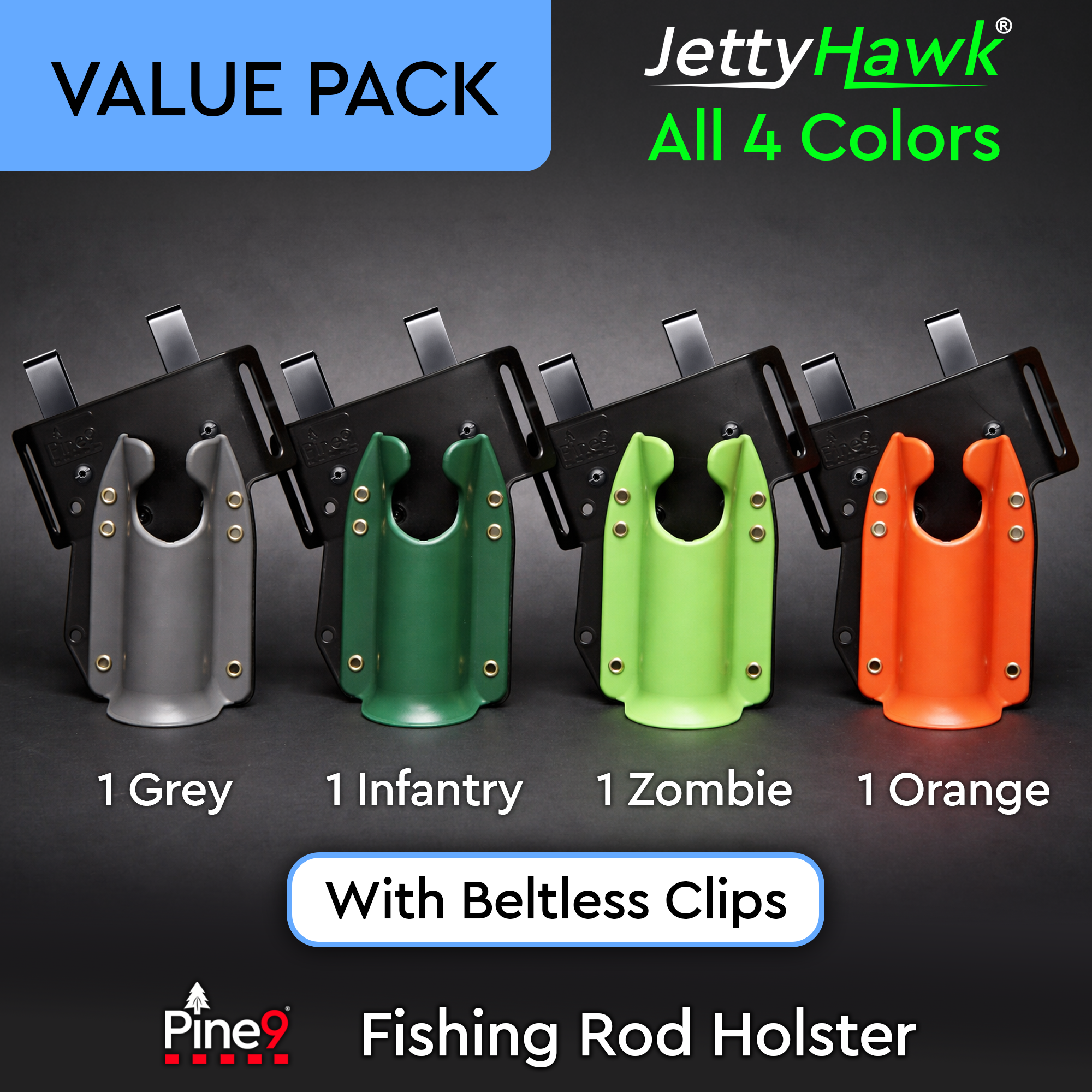 fishing rod holder clips Pole Storage Track Rod Holder MOELLER 91025-10 Fishing ROD Holder