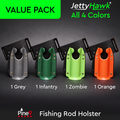 JettyHawk™ 4 Pack Savings - All Colors - Fishing Rod Holster