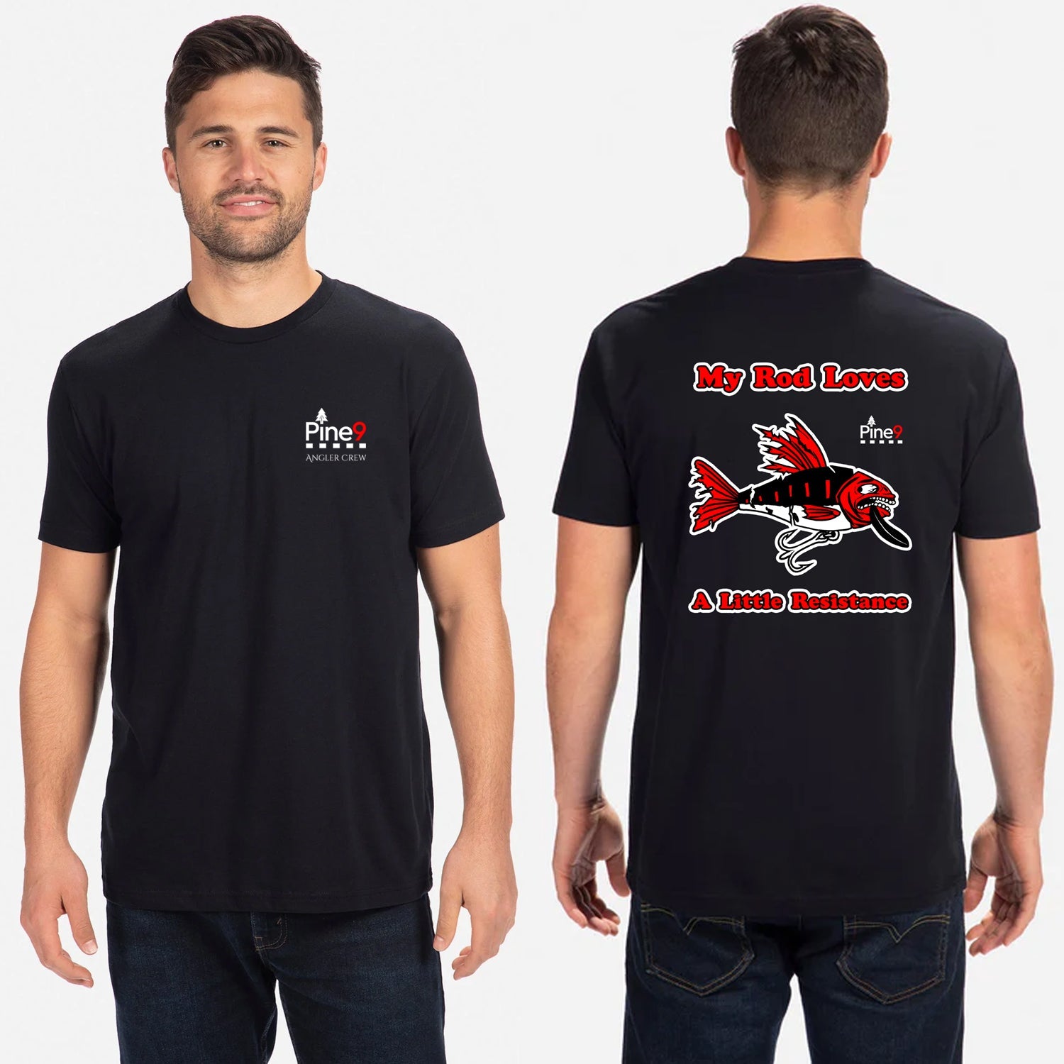 A Little Resistance T-Shirt – Pine 9 Fishing Rod Holsters
