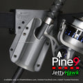 pine 9 JettyHawk fishing rod holster hands free hip rod hip holder grey  product photo showing how it looks