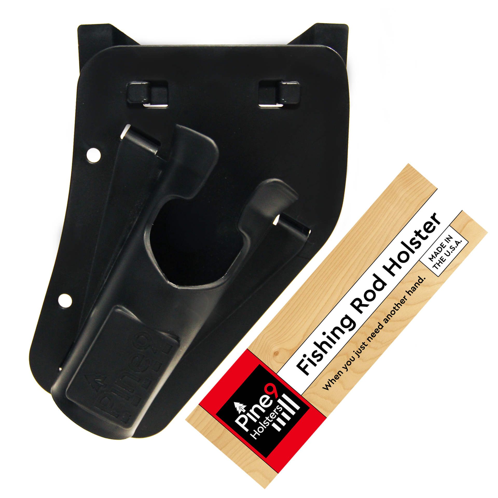 Ambie Fishing Rod Holster. Third Hand, On-Demand. Fish in One Hand, Pliers in the other