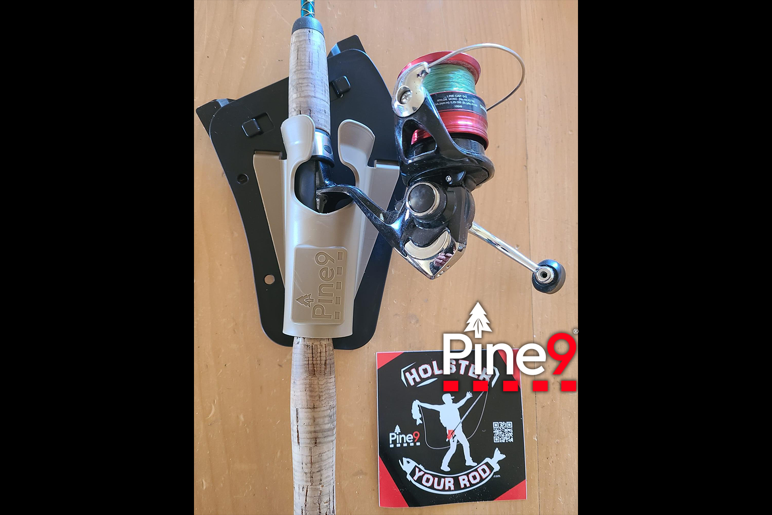 pine 9 JettyHawk fishing rod holster hands free hip rod hip holder happy customer shows photo after unboxing